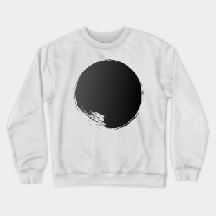 Infinite #1 Black on White Digital Art Crewneck Sweatshirt